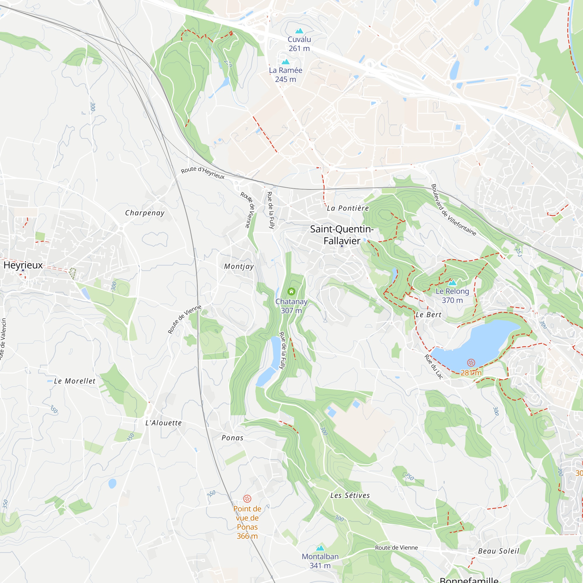Chatanay map
