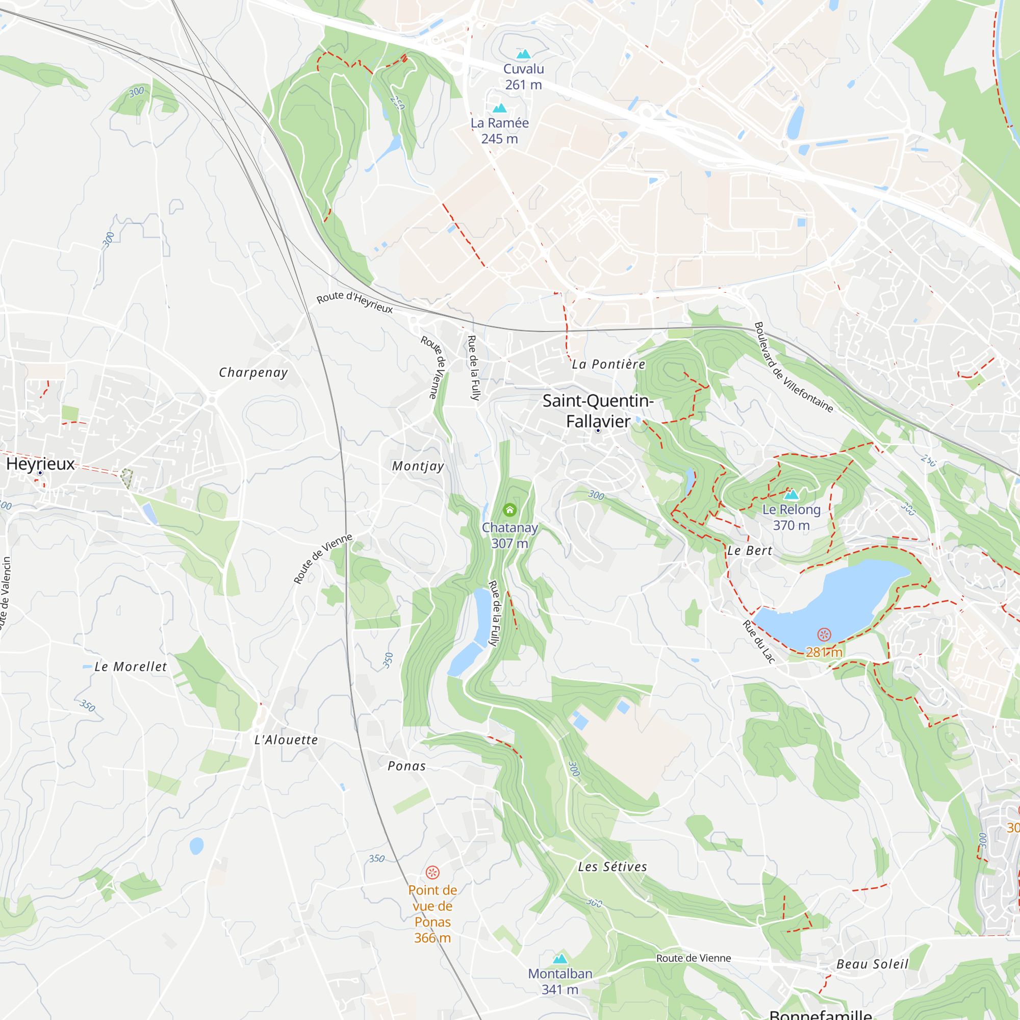 Chatanay map