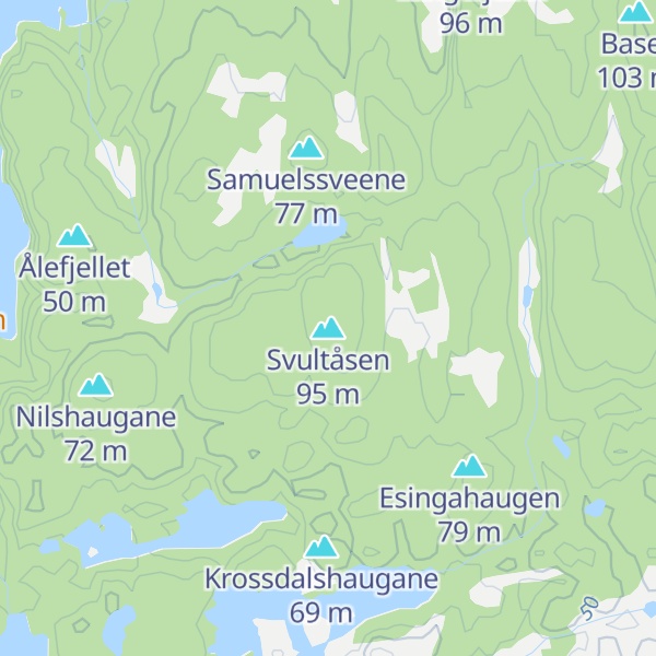 Map of Svultåsen