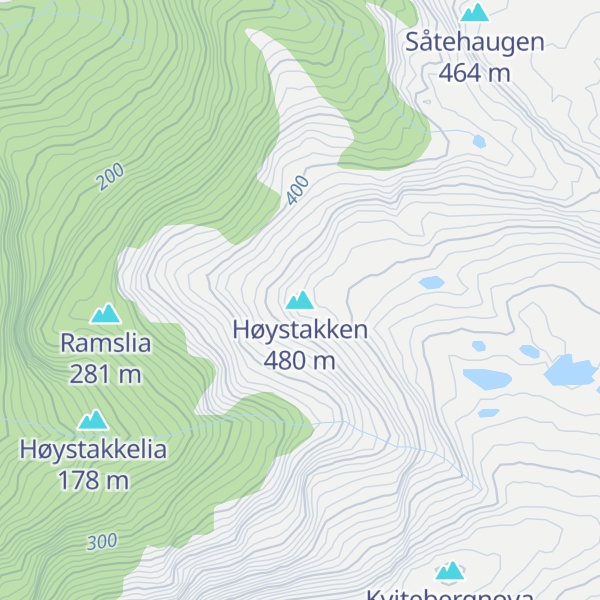 Map of Høystakken
