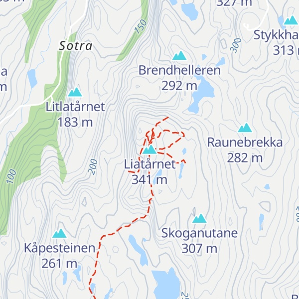 Map of Liatårnet