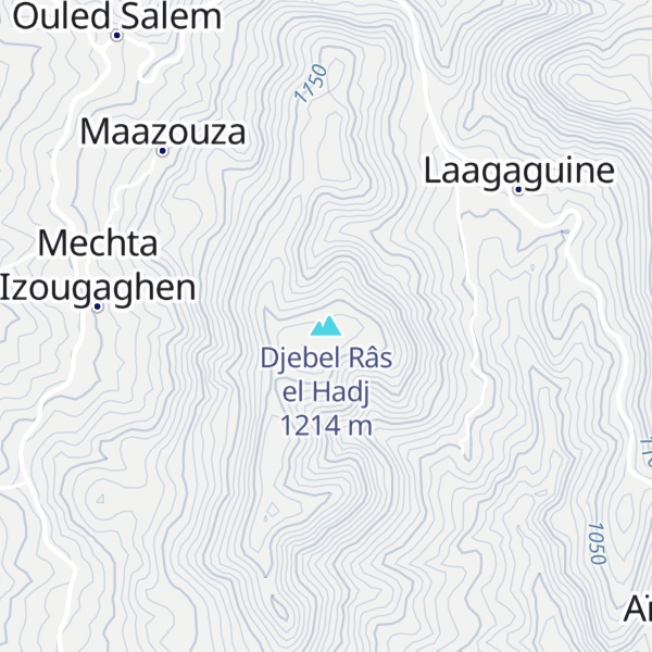 Map of Djebel Râs el Hadj