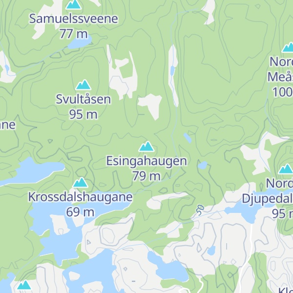 Map of Esingahaugen