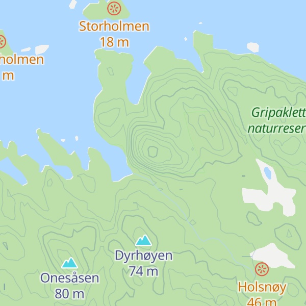 Map of Gripakletten