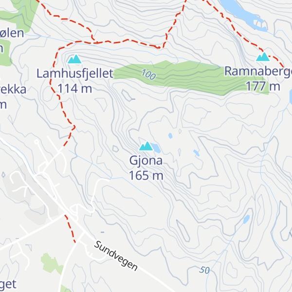 Map of Gjona