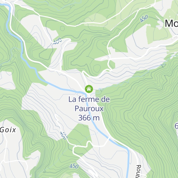 Map of La ferme de Pauroux