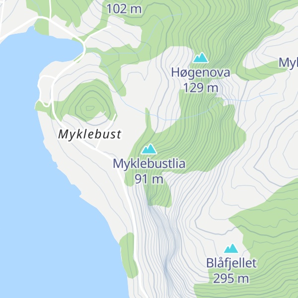 Map of Myklebustlia