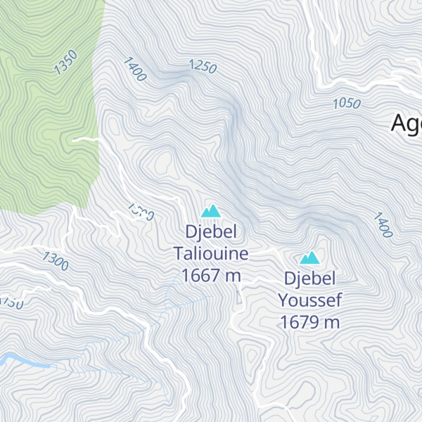 Map of Djebel Taliouine
