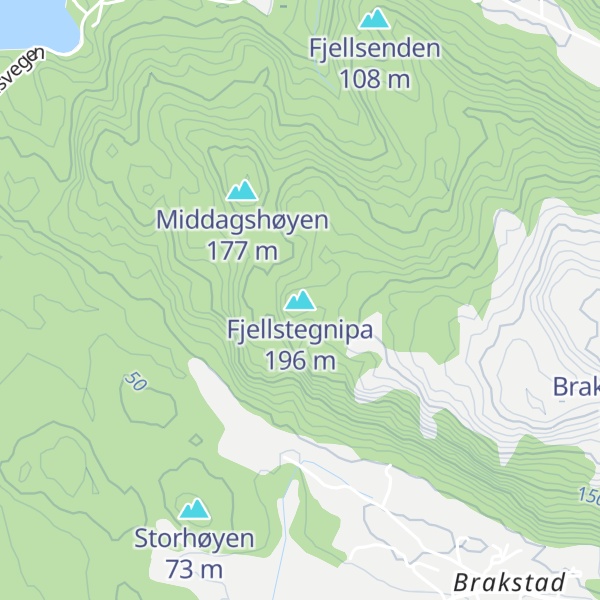 Map of Fjellstegnipa