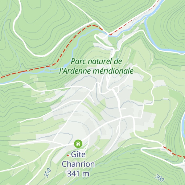 Map of Gîte Le Charme de la Forêt