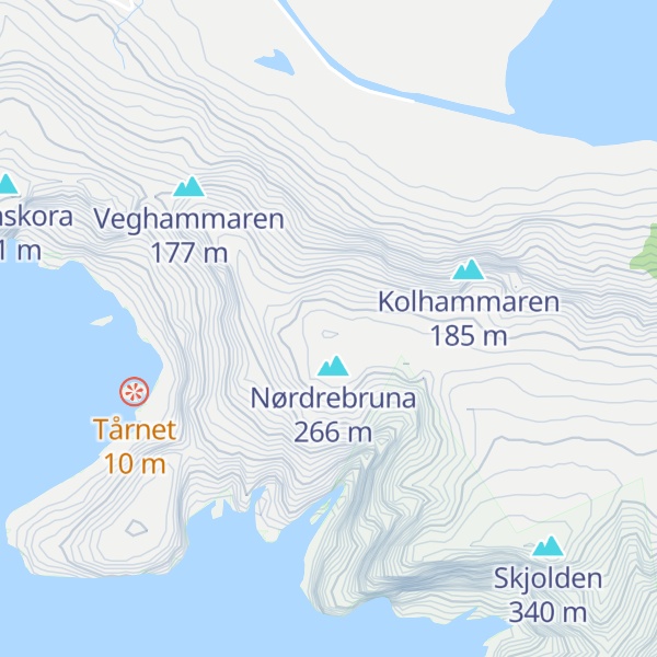 Map of Munkegjøtthornet