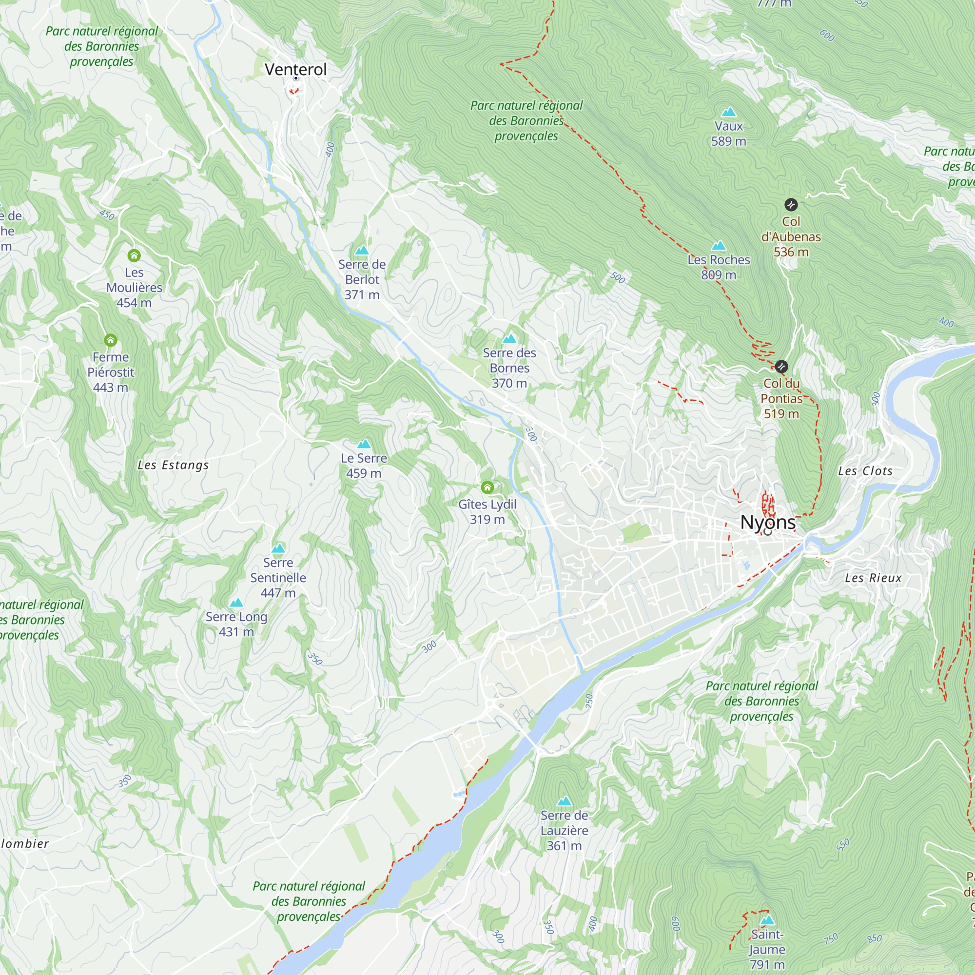 Gîtes Lydil map