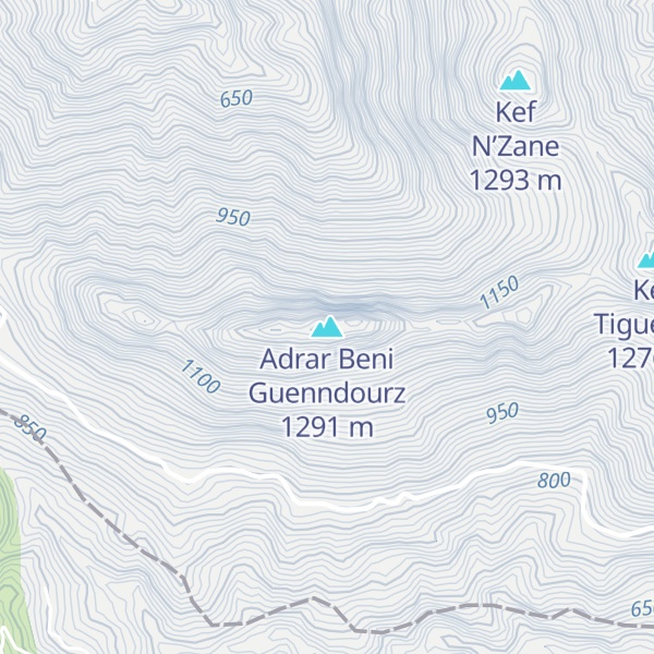 Map of Adrar Beni Guenndourz