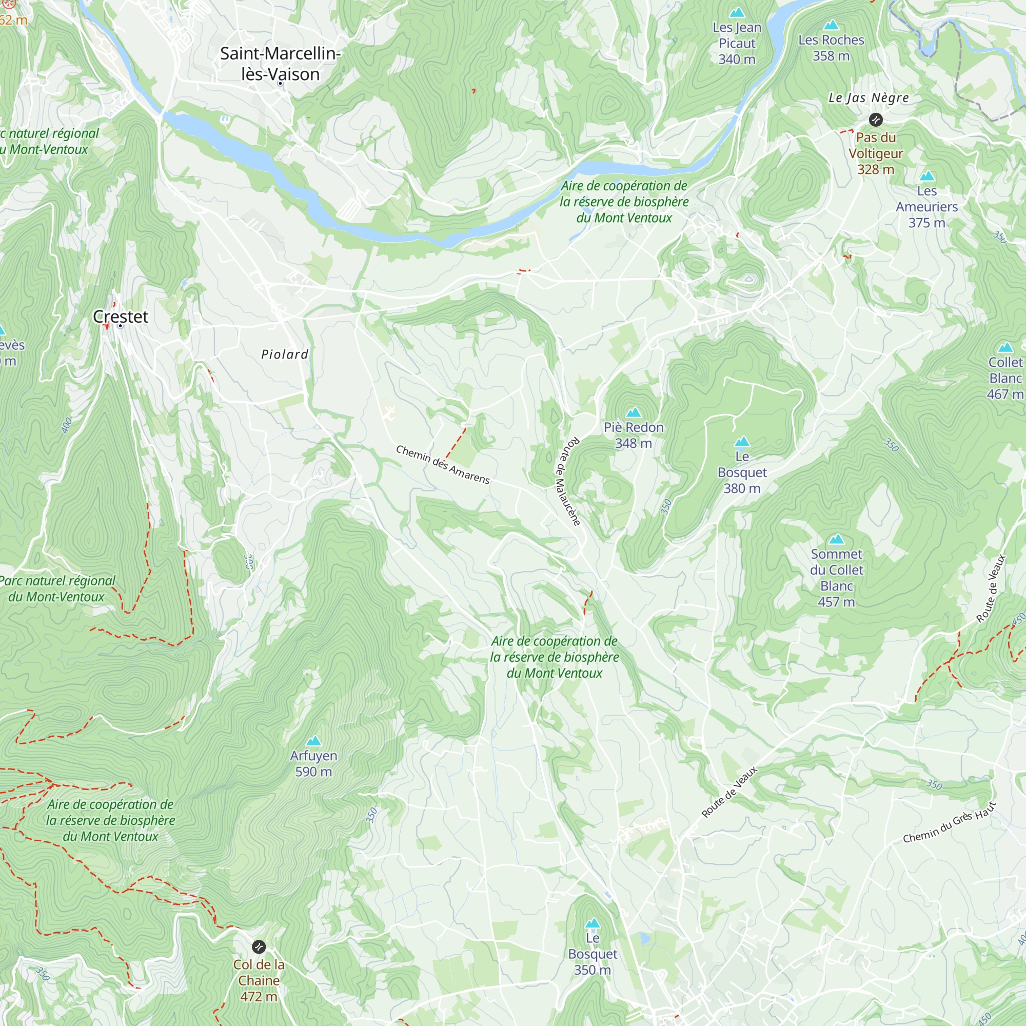 Le Mas des Amarens map