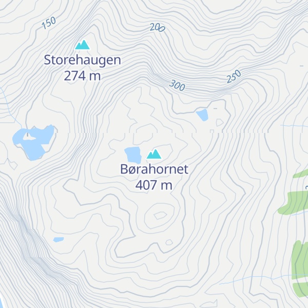 Map of Børahornet