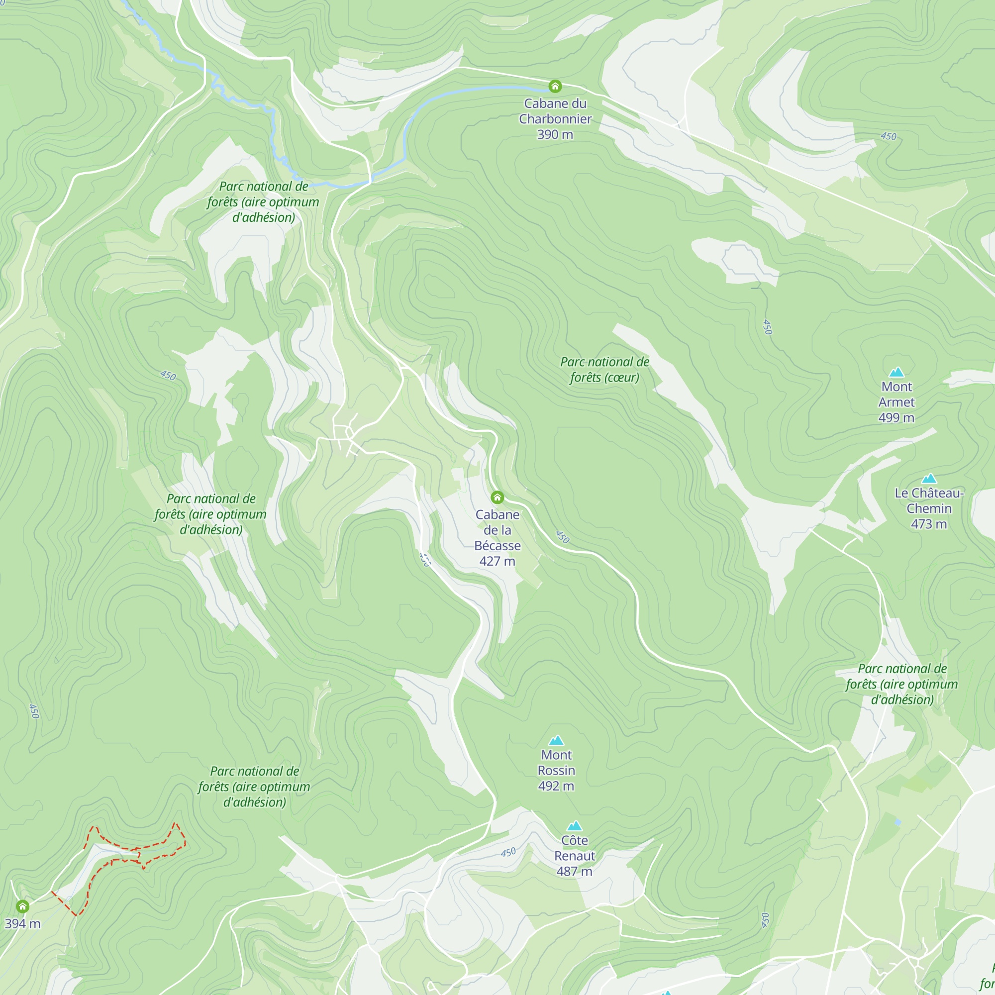 Cabane de la Bécasse map