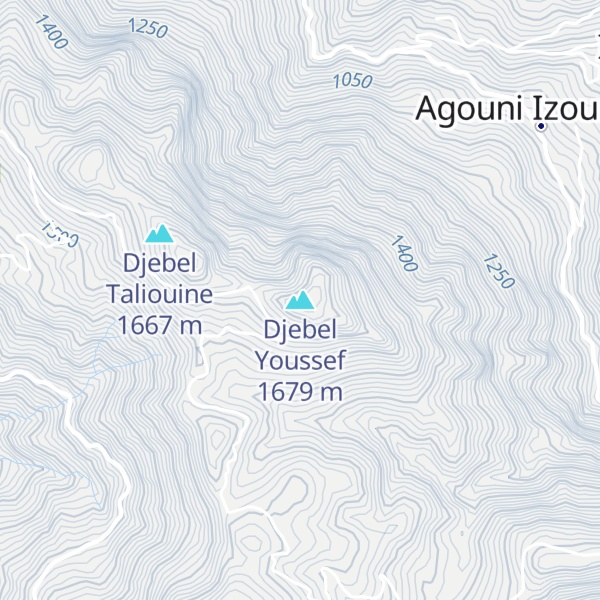 Map of Djebel Youssef