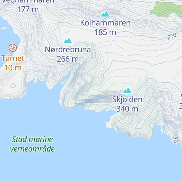 Map of Høgfjellnova