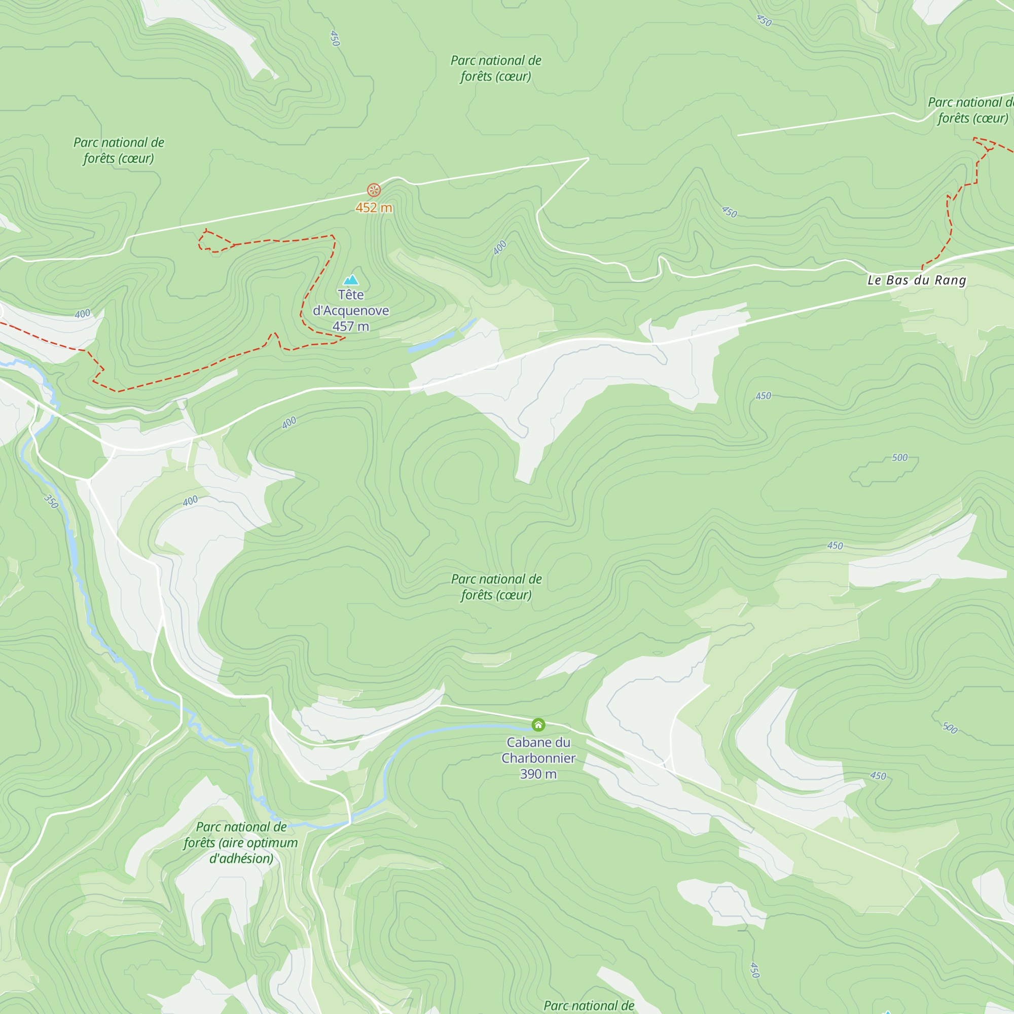 Abri de la Pépinière de Montaubert map