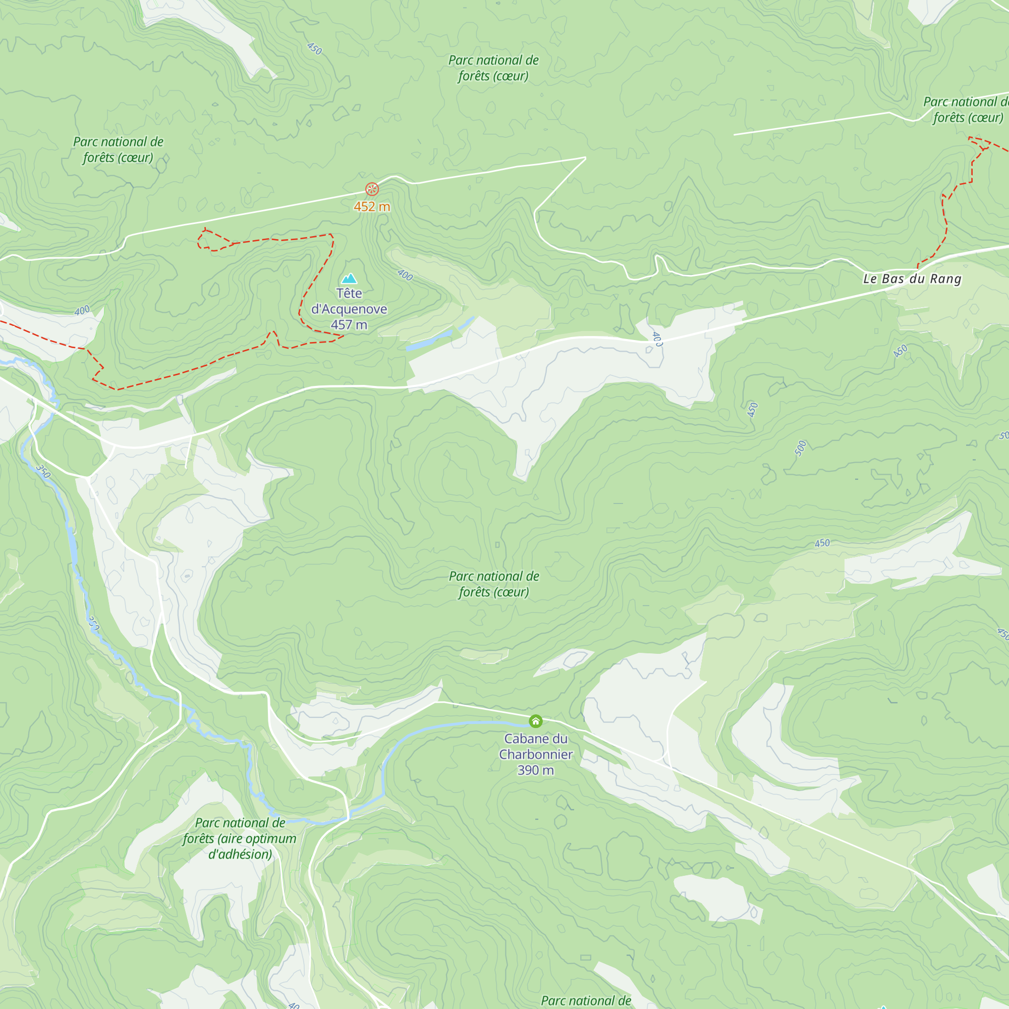 Abri de la Pépinière de Montaubert map