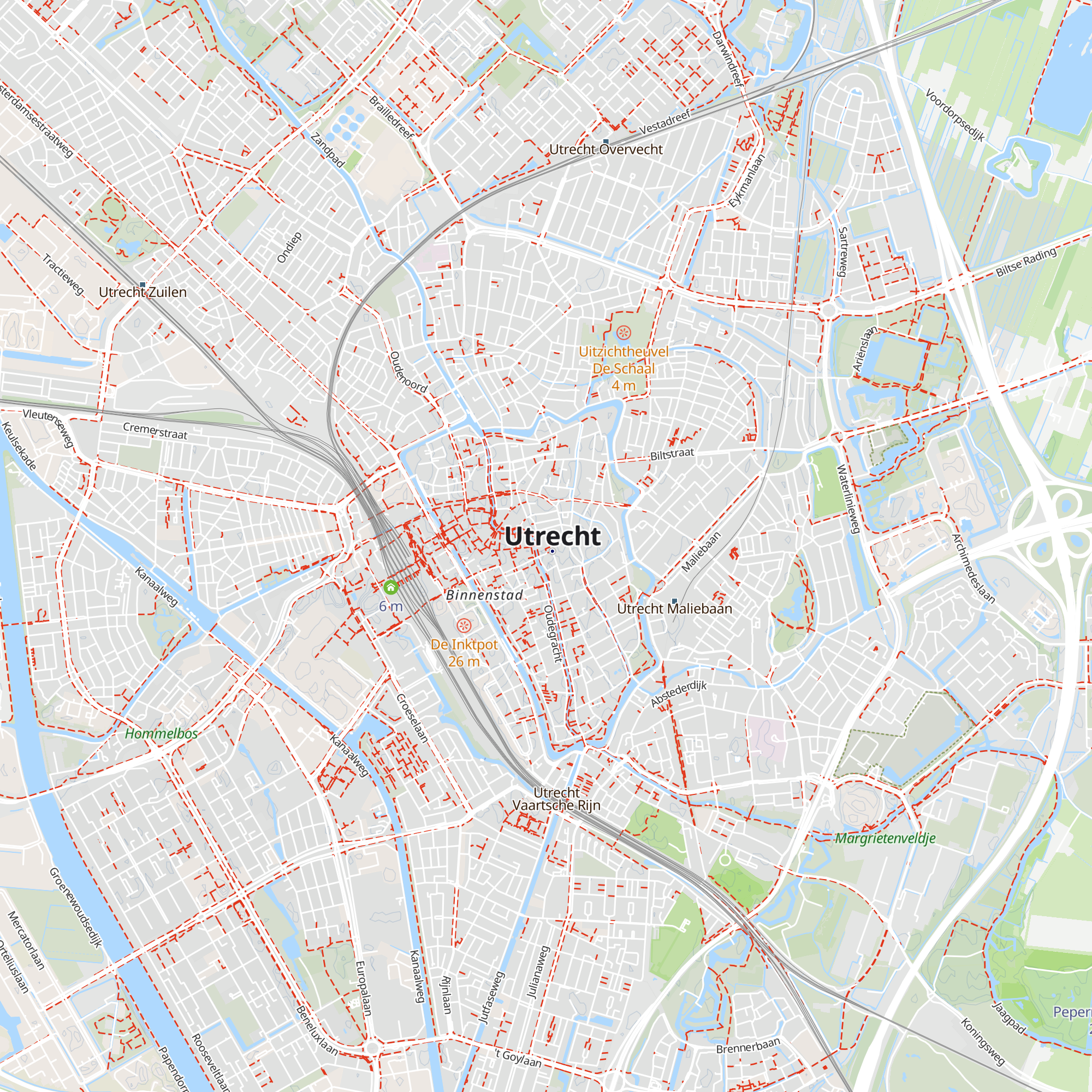 VVV Utrecht map