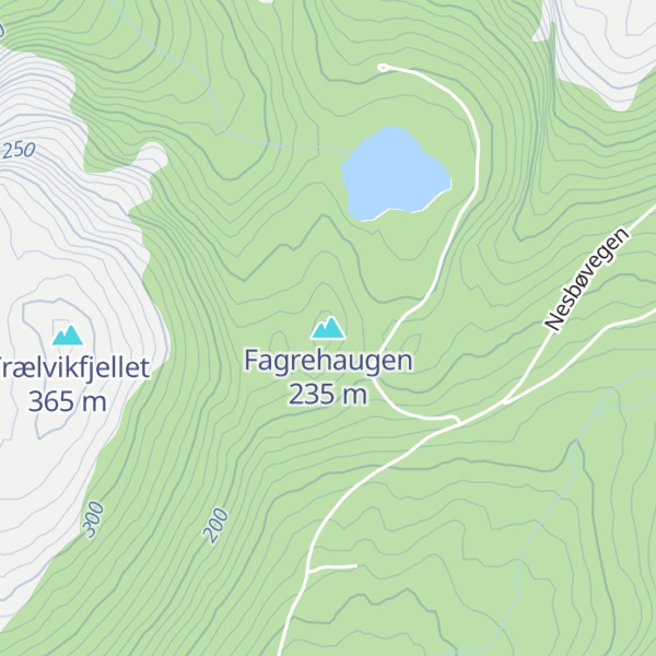 Map of Fagrehaugen