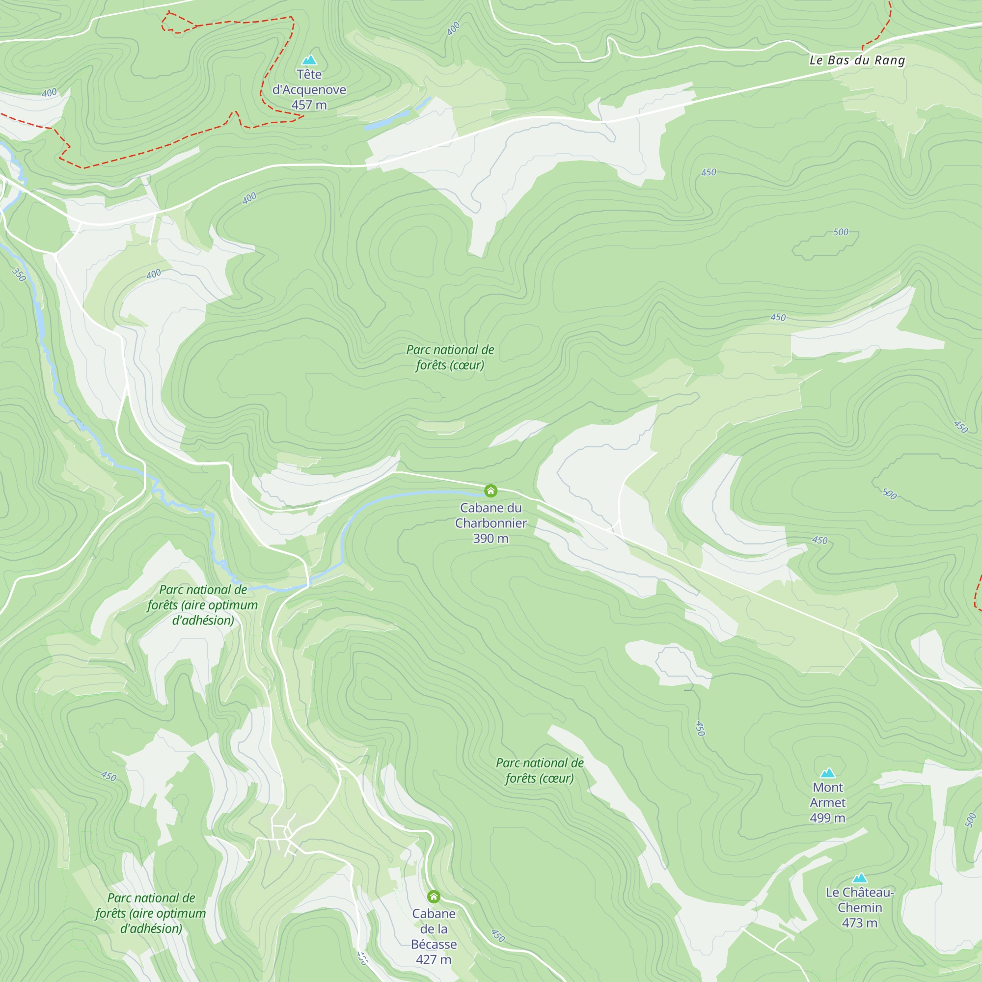 Cabane du Charbonnier map