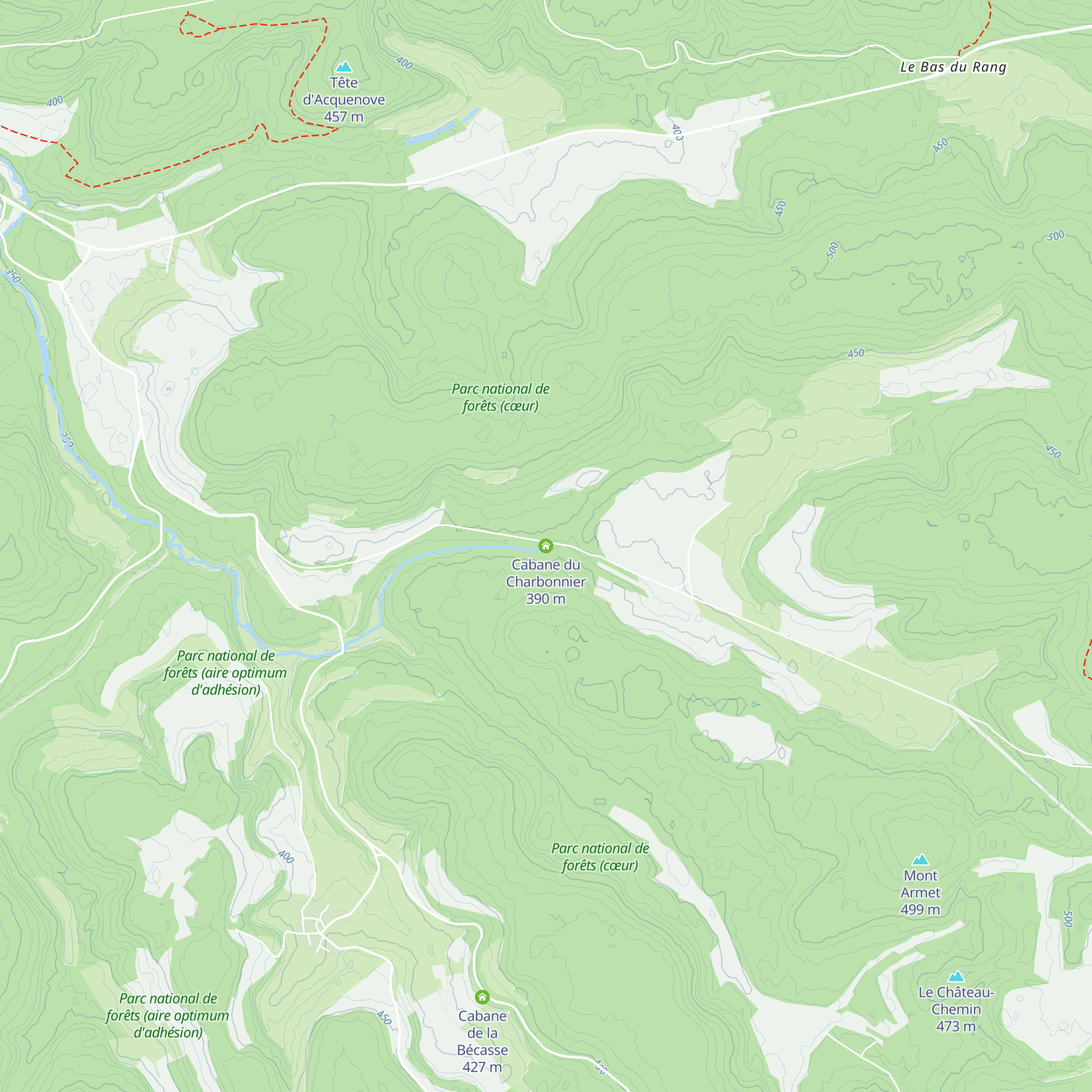 Cabane du Charbonnier map