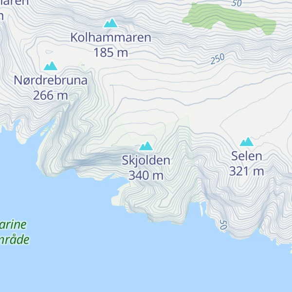 Map of Skjolden