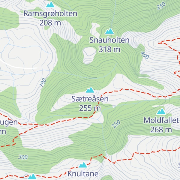 Map of Sætreåsen