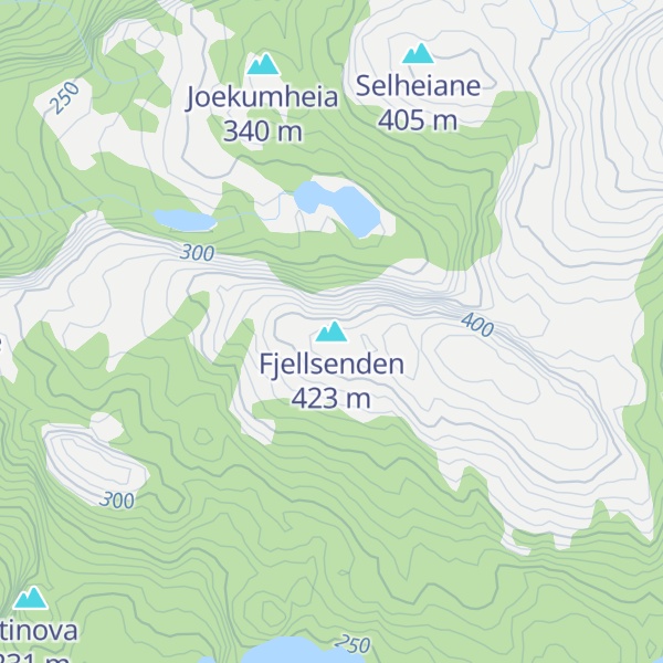 Map of Fjellsenden