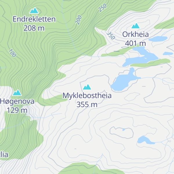 Map of Myklebostheia