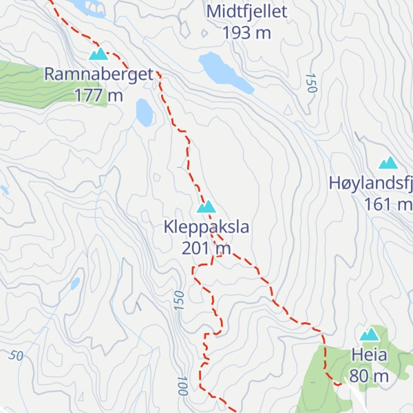 Map of Kleppaksla