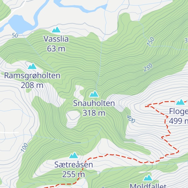 Map of Snauholten