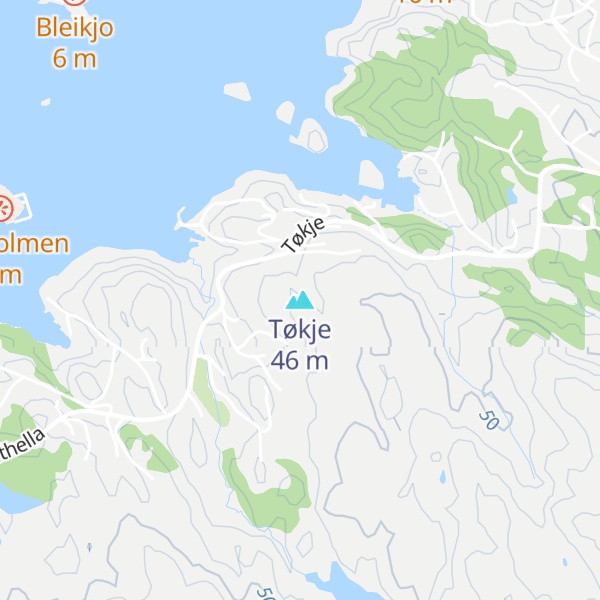 Map of Tøkje