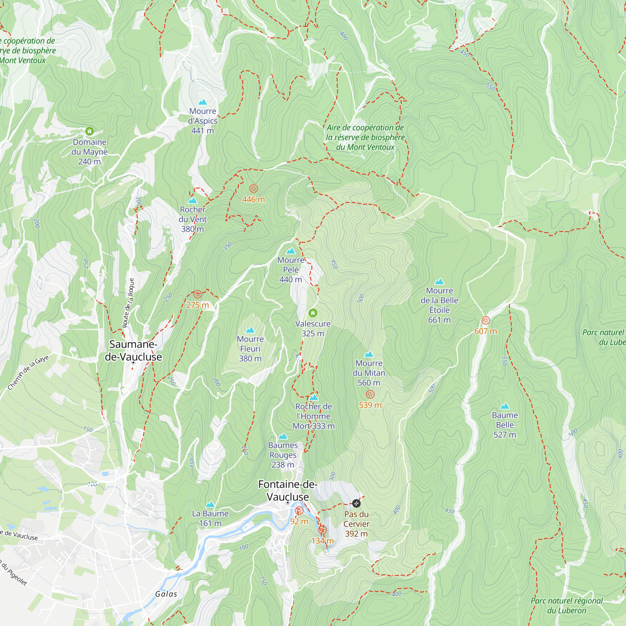 Valescure map