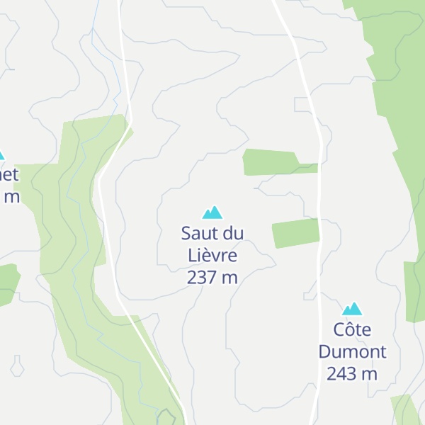 Map of Saut du Lièvre