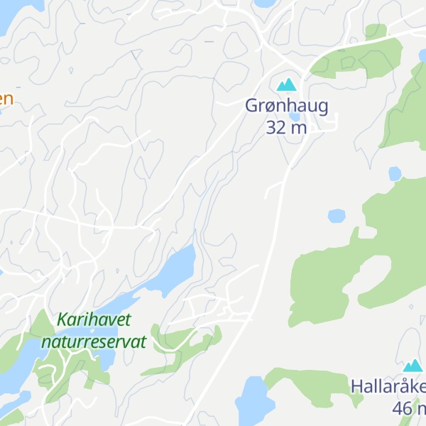 Map of Tverrbjørg
