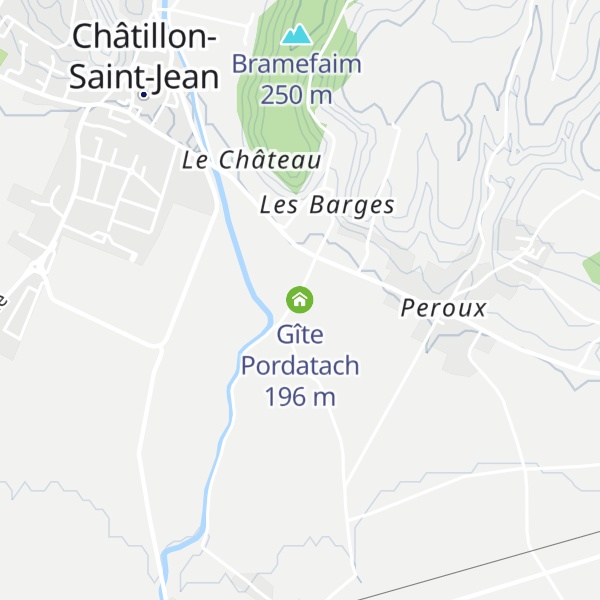 Map of Gîte Pordatach