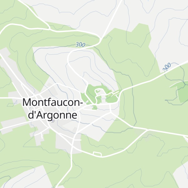 Map of Butte de Montfaucon