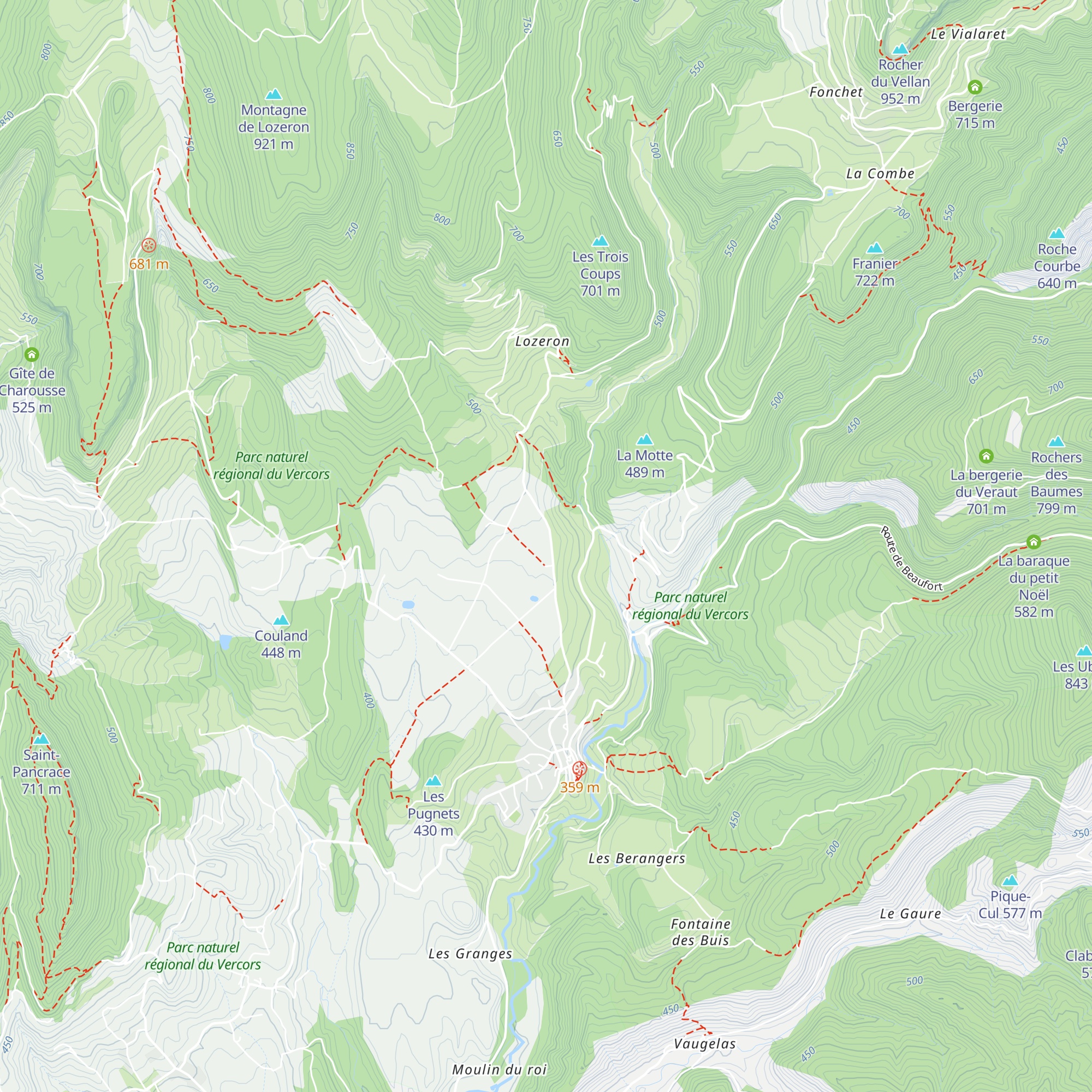 Brasserie des 3 becs map
