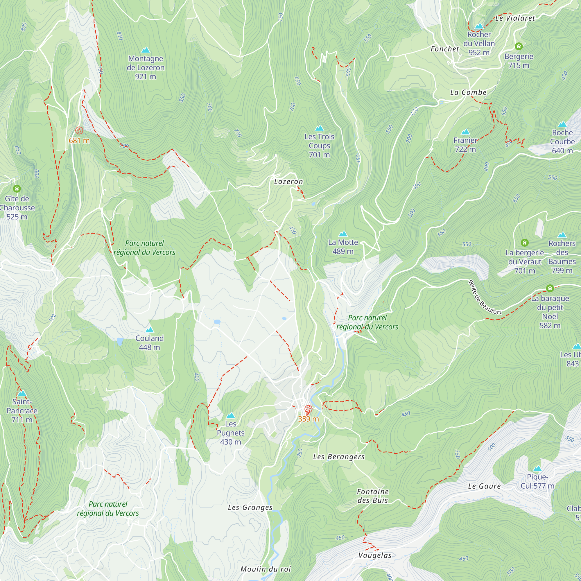 Brasserie des 3 becs map