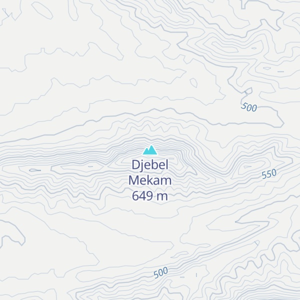 Map of Djebel Mekam