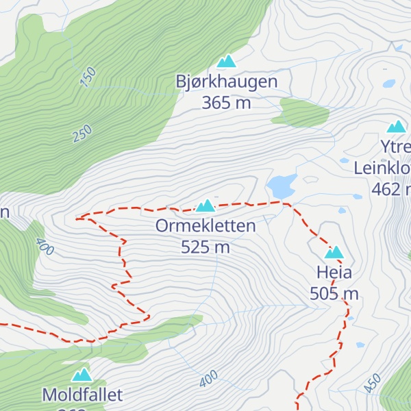Map of Ormekletten