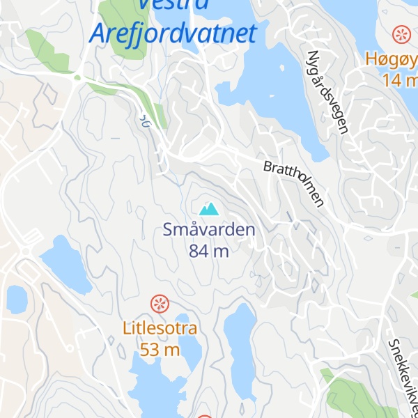 Map of Småvarden