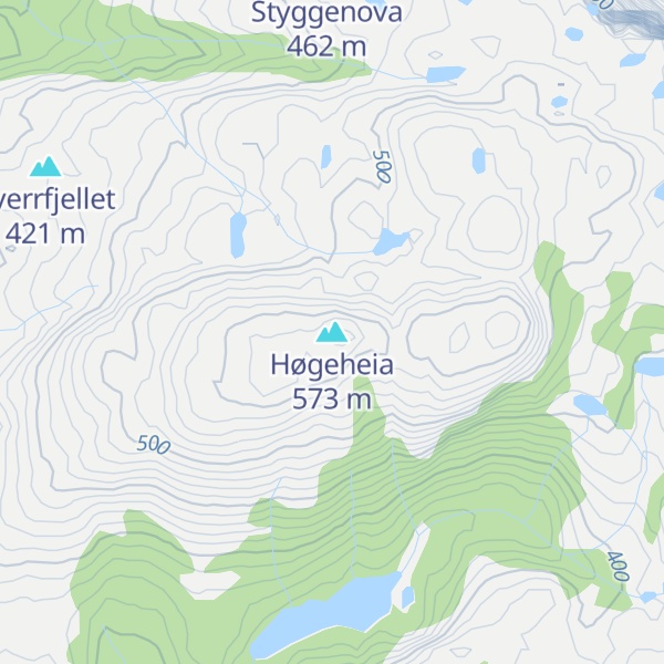 Map of Høgeheia