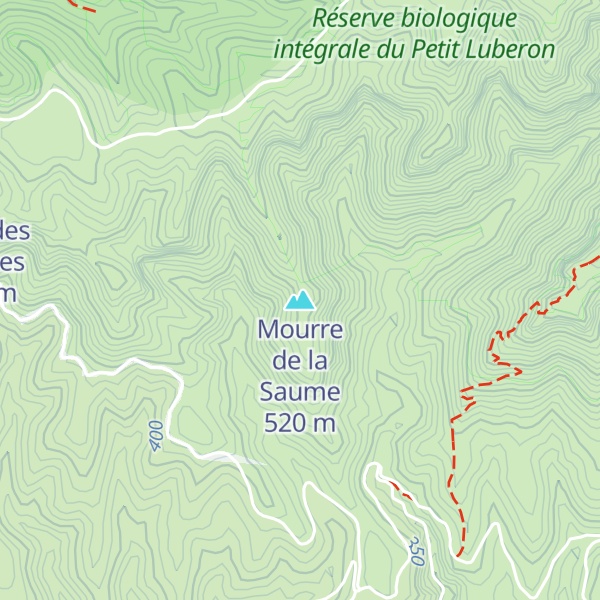 Map of Mourre de la Saume