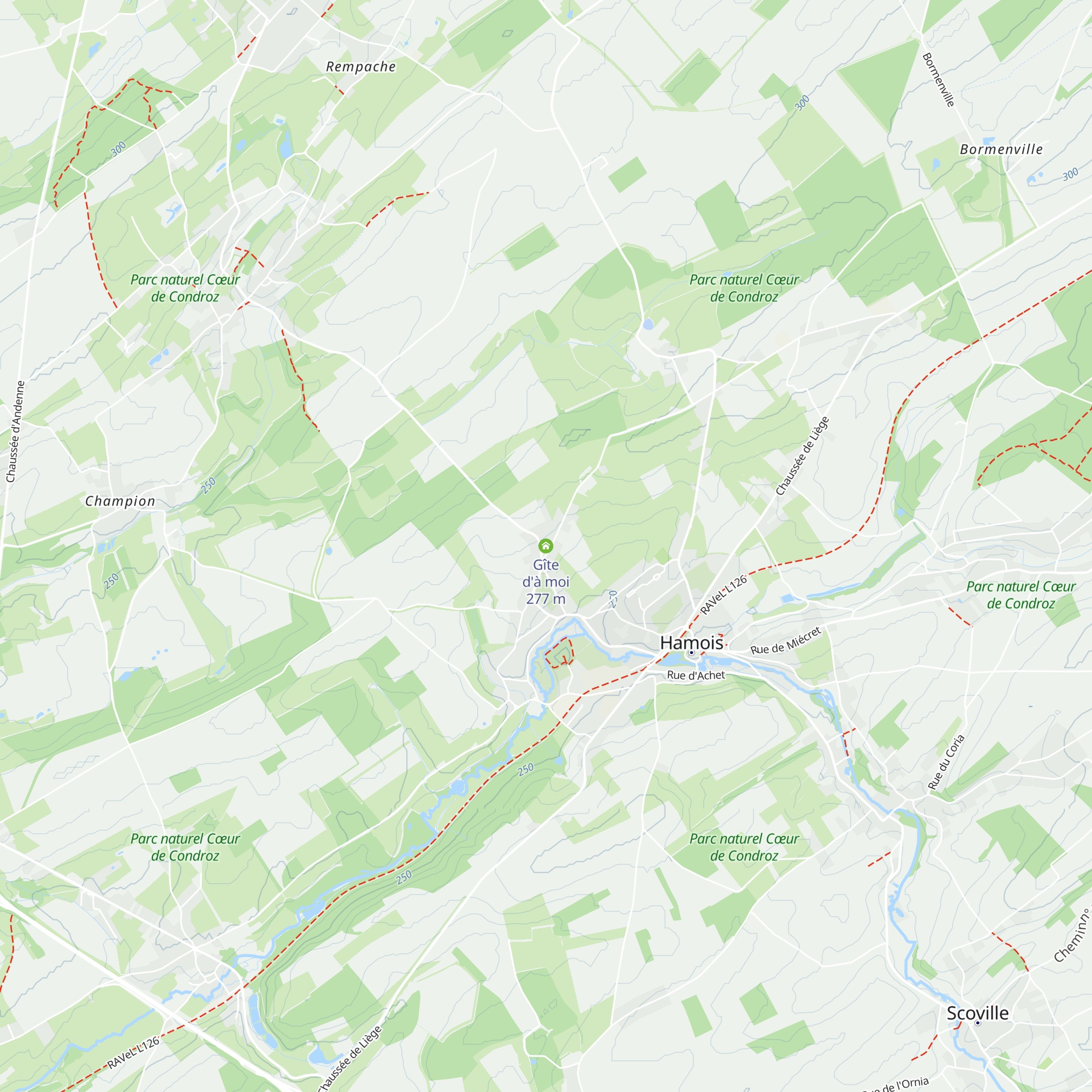 Gîte d'à moi map