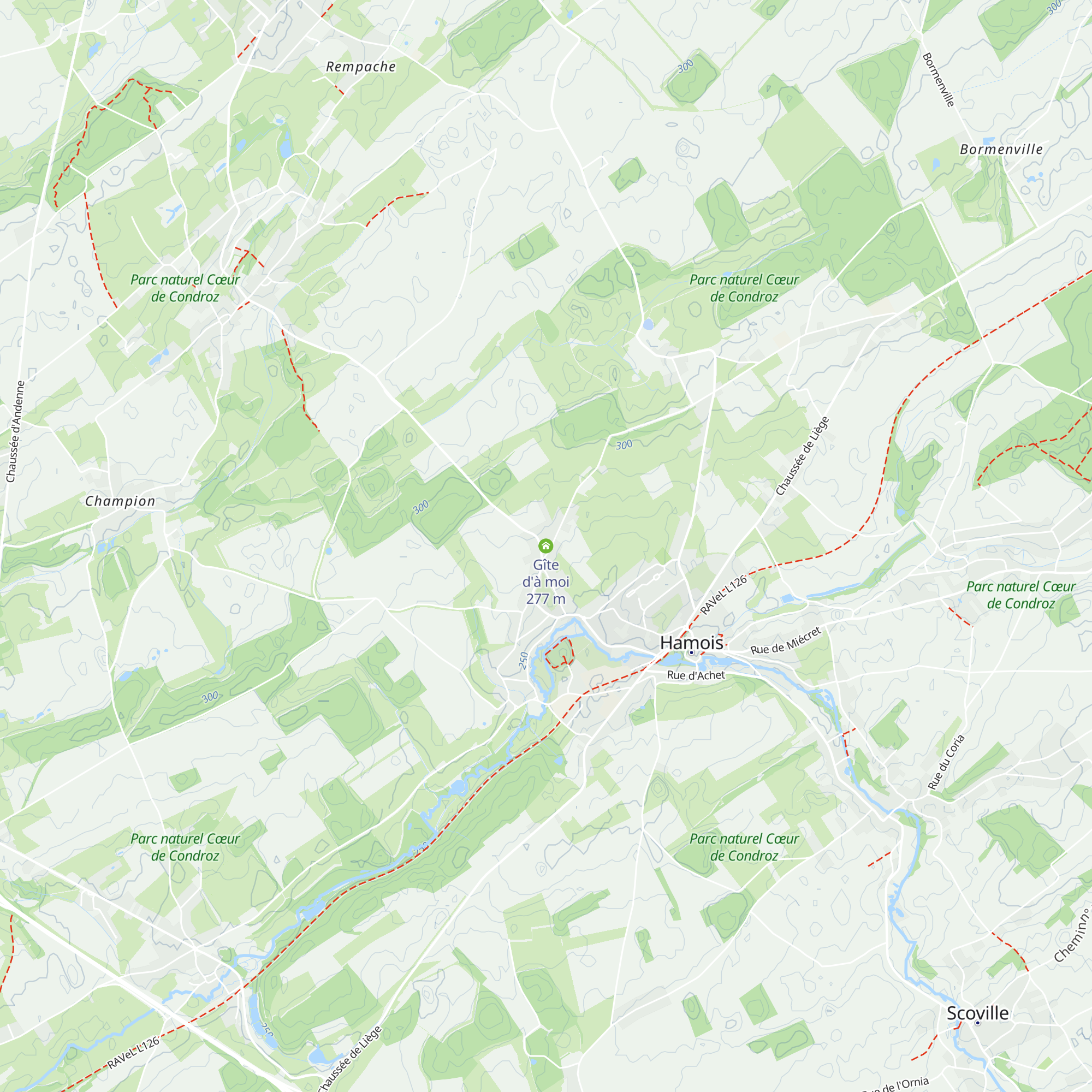 Gîte d'à moi map