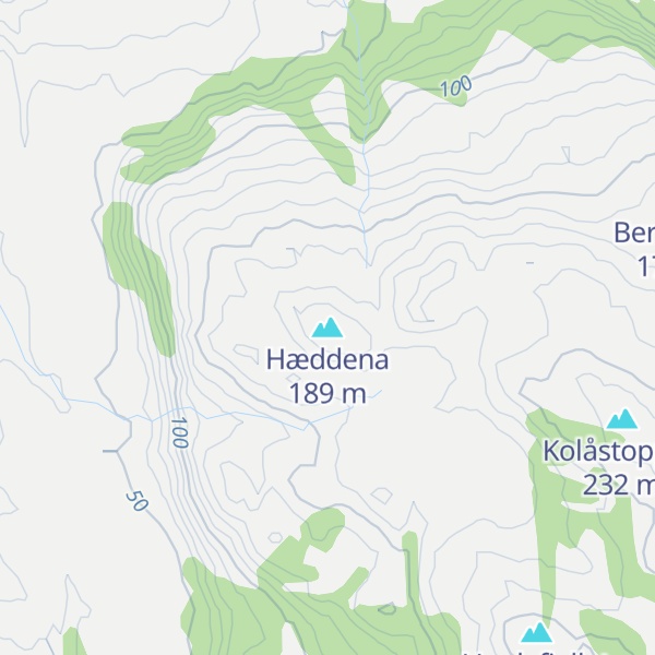 Map of Hæddena